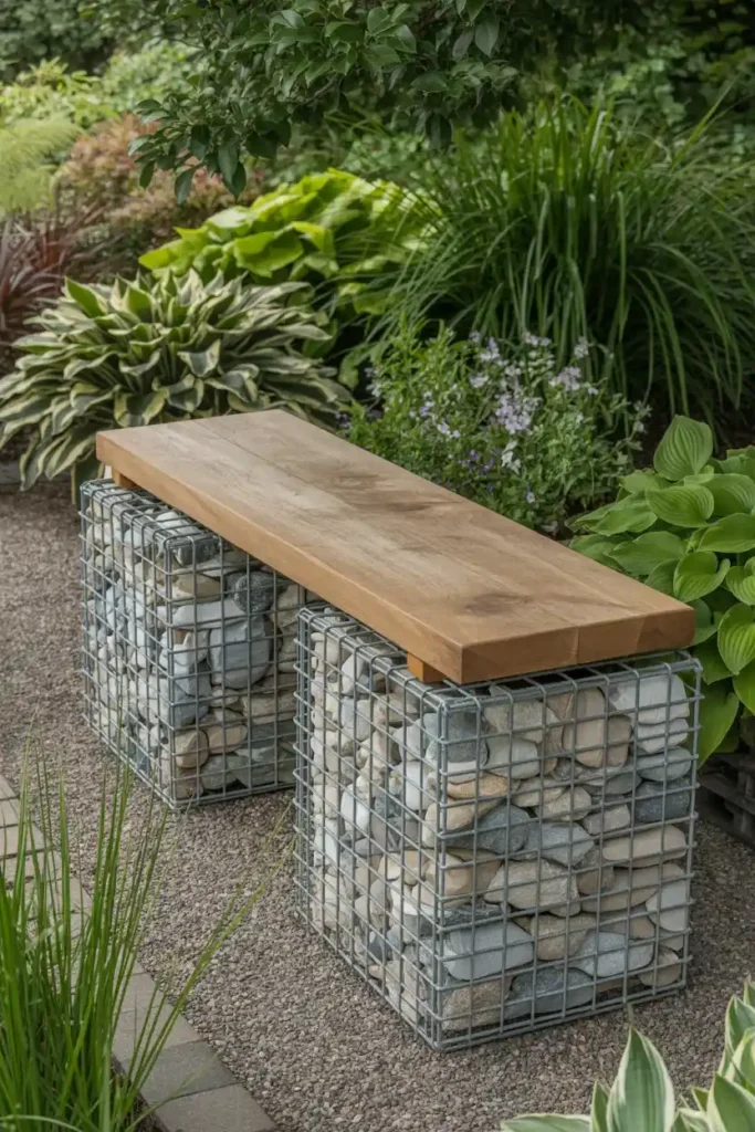 Gabion Basket Bench