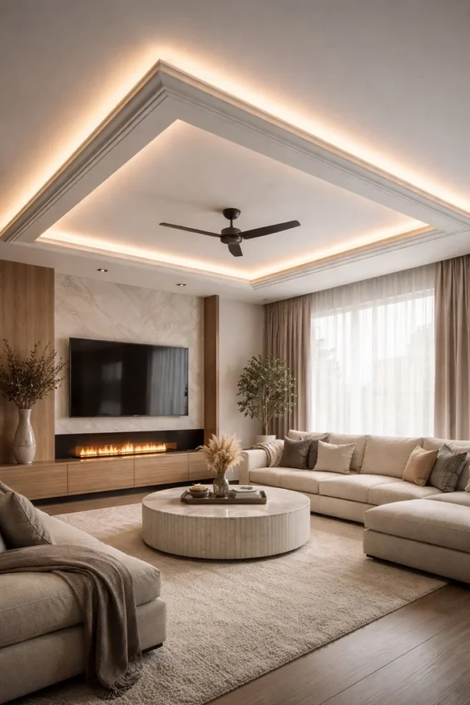 Gypsum with Cove Lighting
