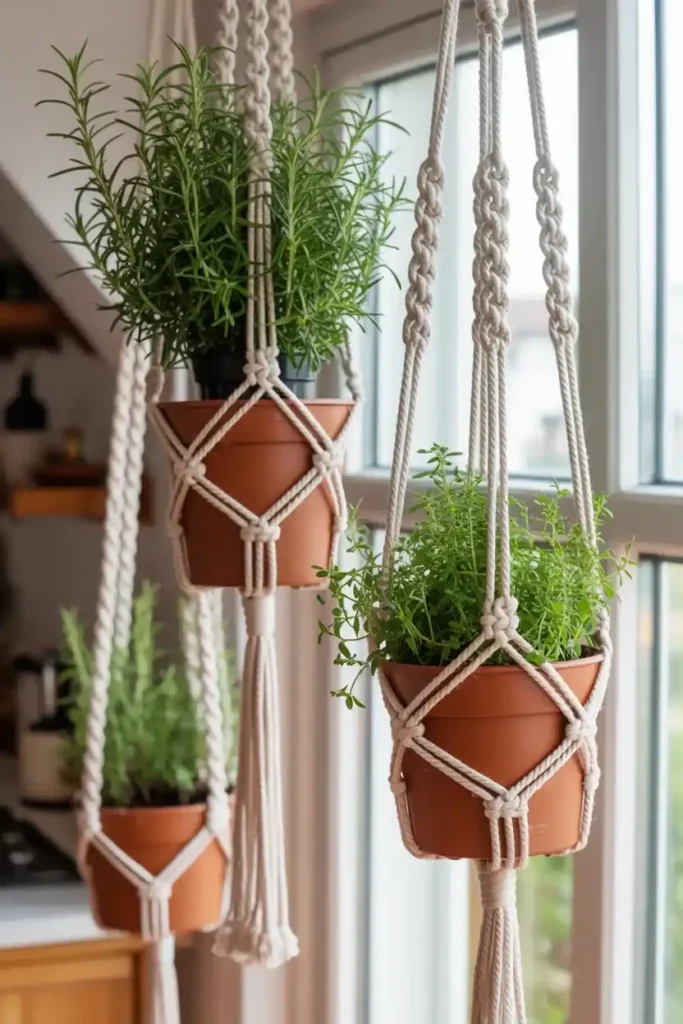 Hanging Macrame Planters