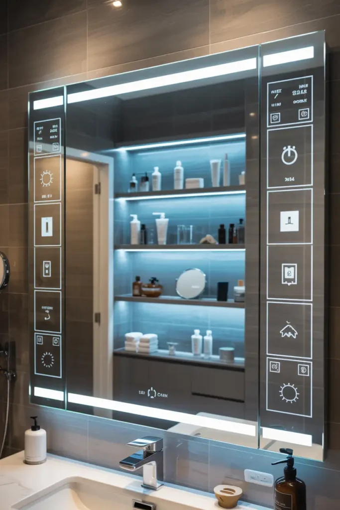 High Tech Smart Mirror Cabinet