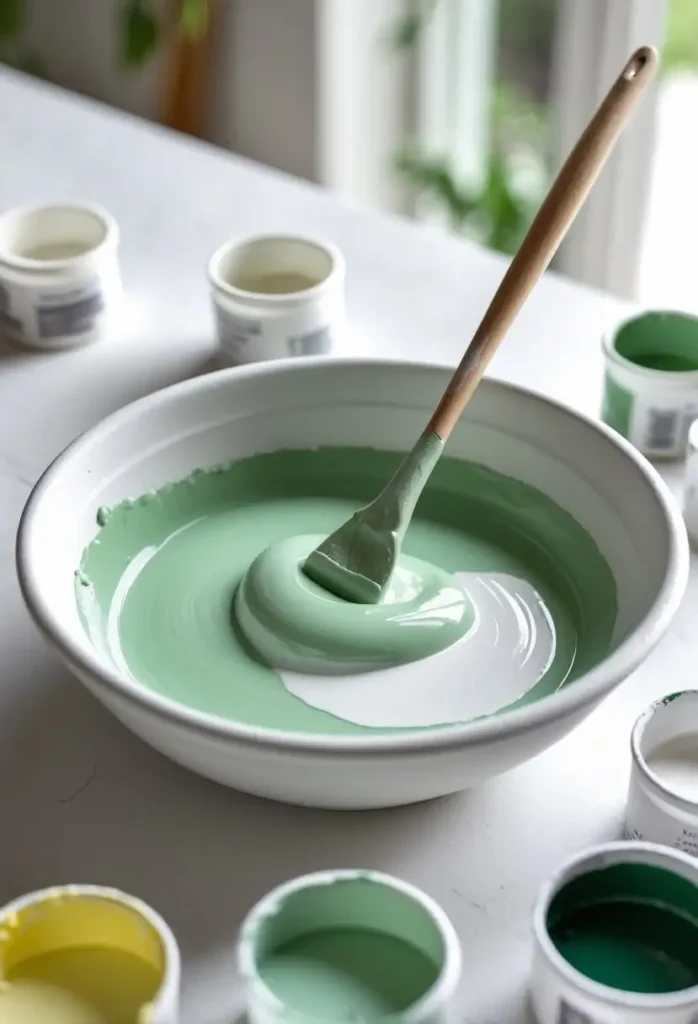 How to Make Sage Green Paint 2