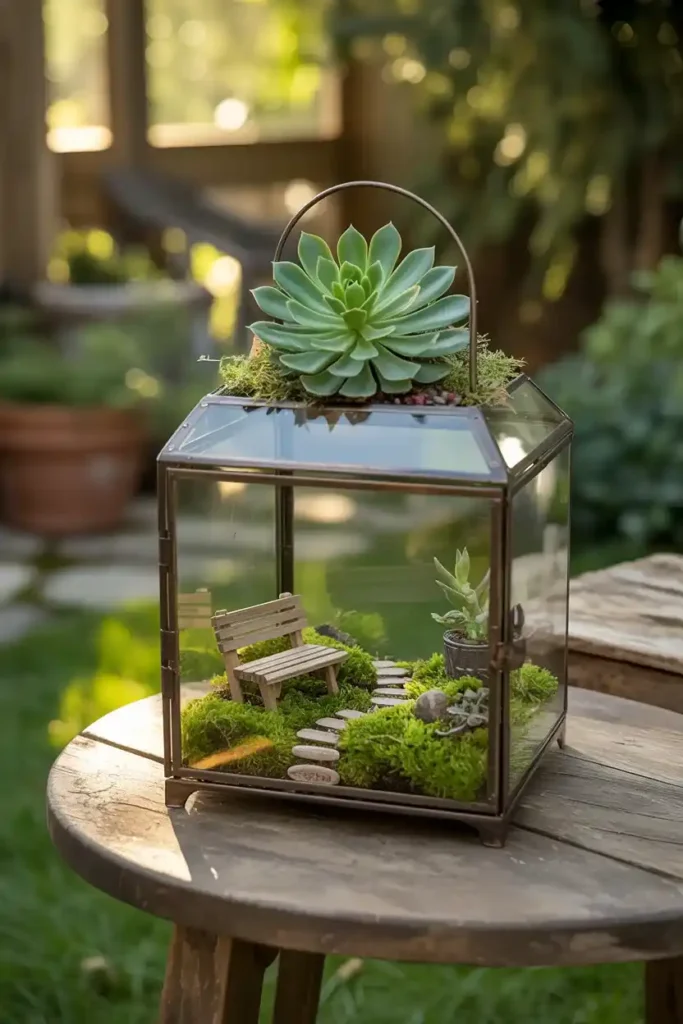 Lantern Fairy Garden