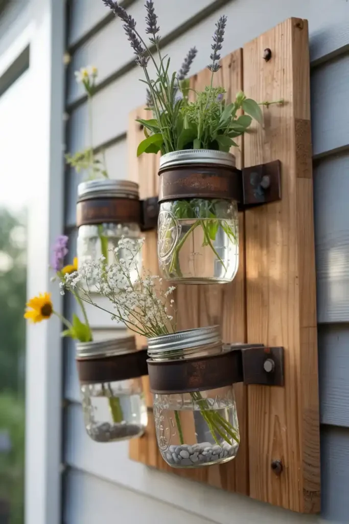 Mason Jar Wall Sconces