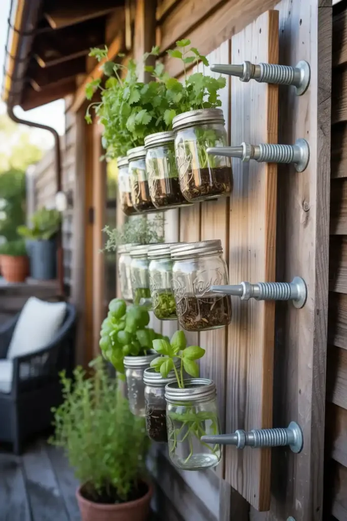Mason Jar Wall