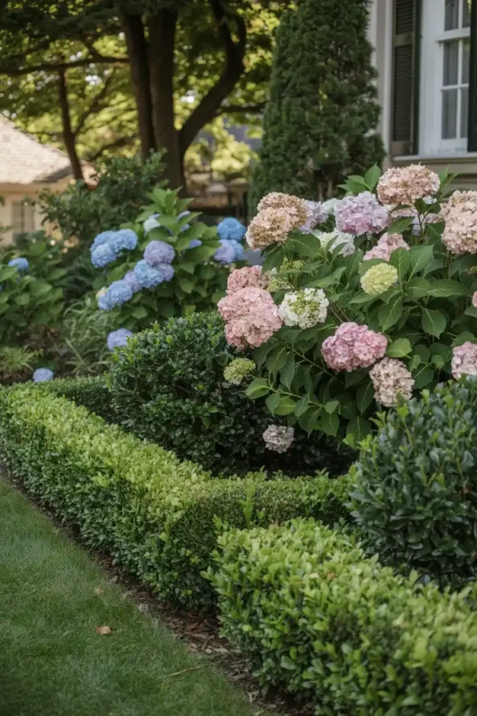Mixed Border with Boxwoods