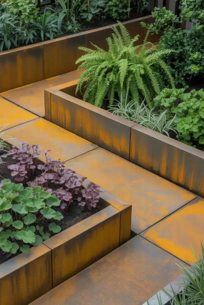 Modern Corten Steel Edging