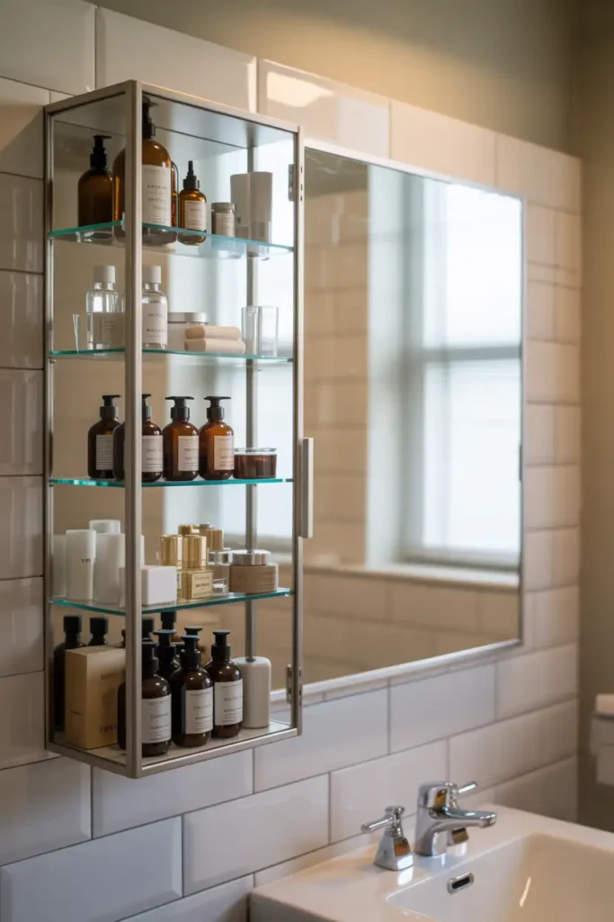 Pharmacy Cabinet with Glass Door