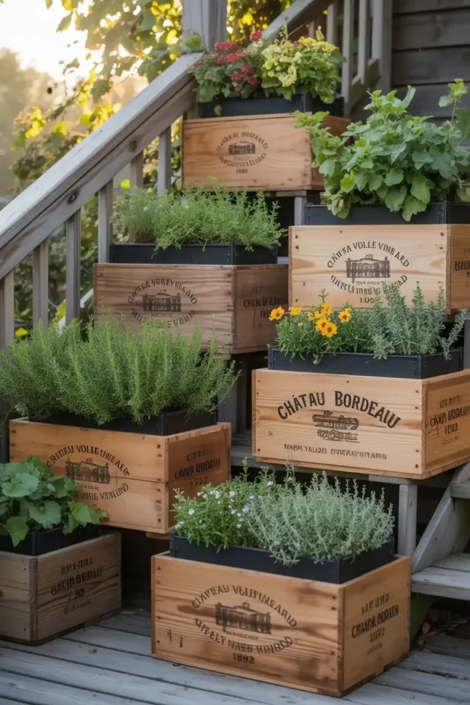 Repurposed Wine Crates