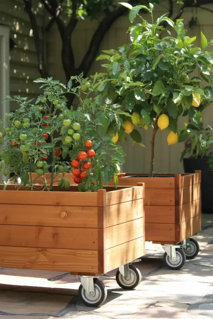 Rolling Planter Boxes