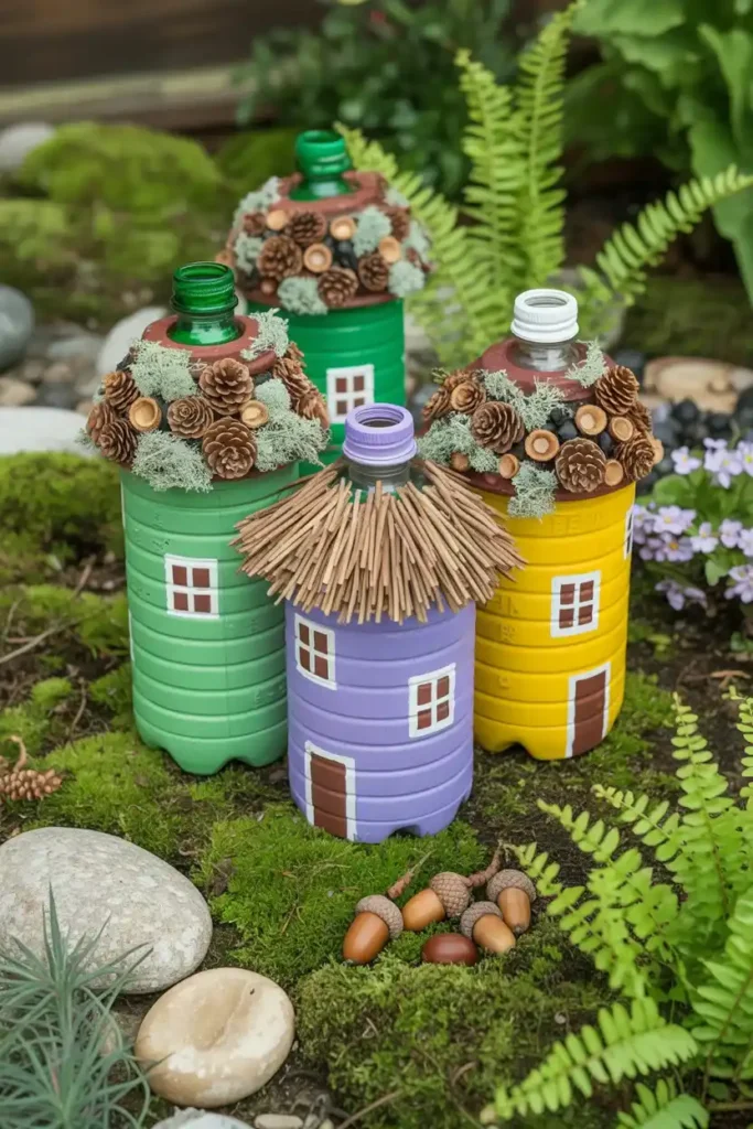 Soda Bottle Fairy House 1