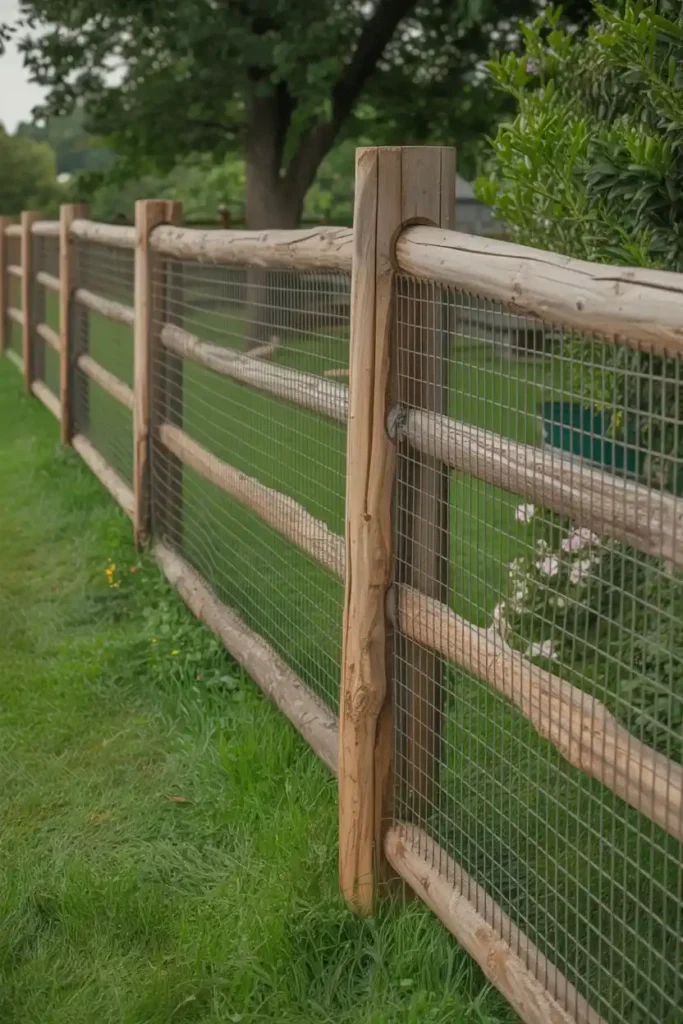 Split Rail with Mesh