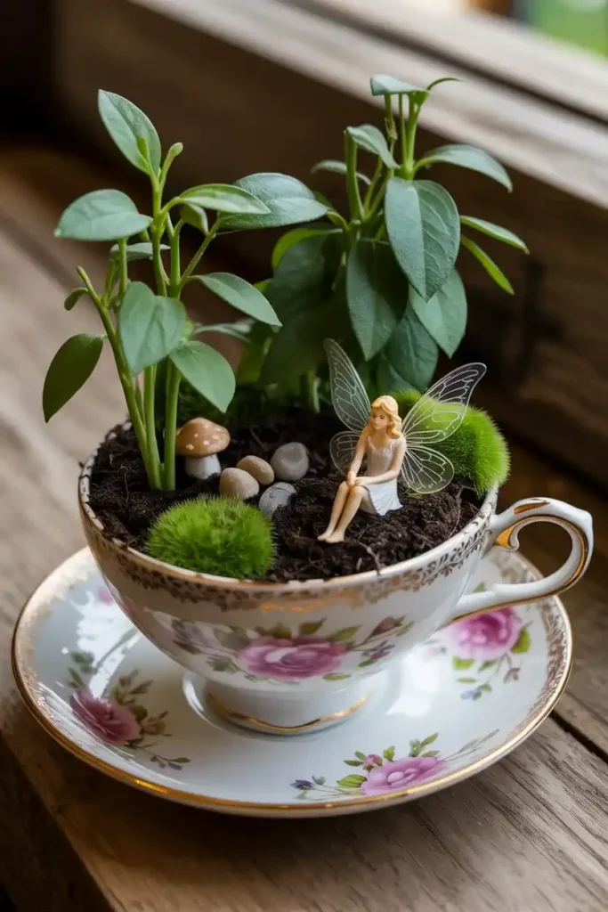 Teacup Fairy Garden 1