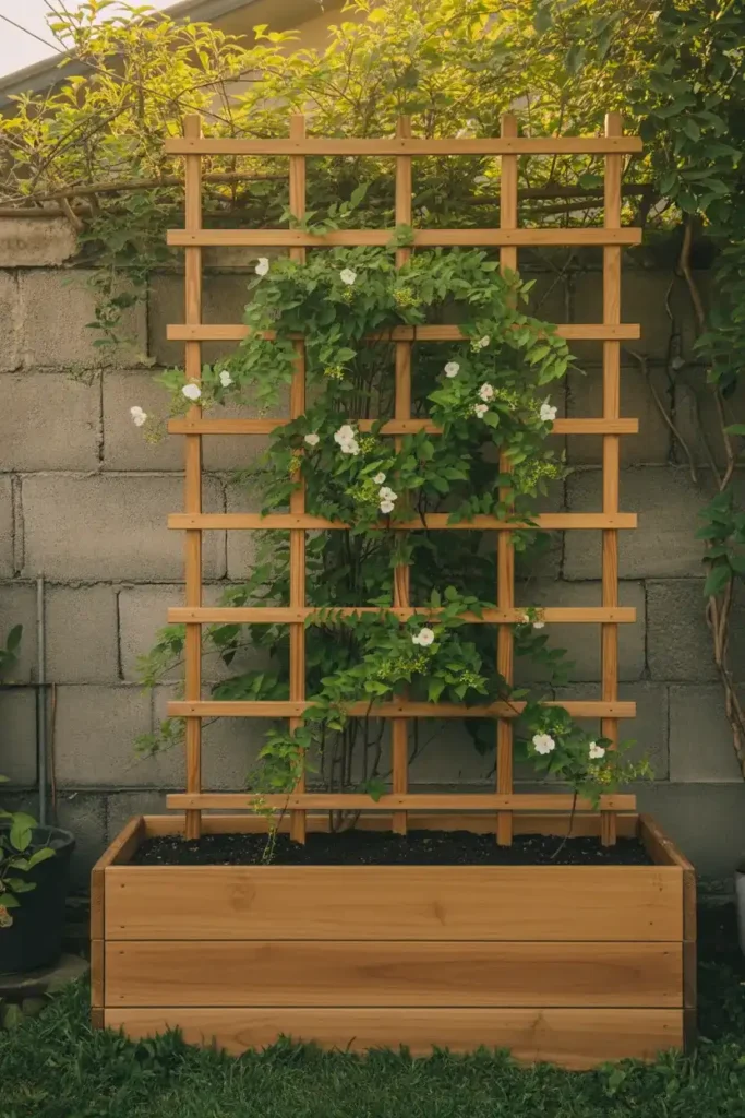 Trellis Backed Planters