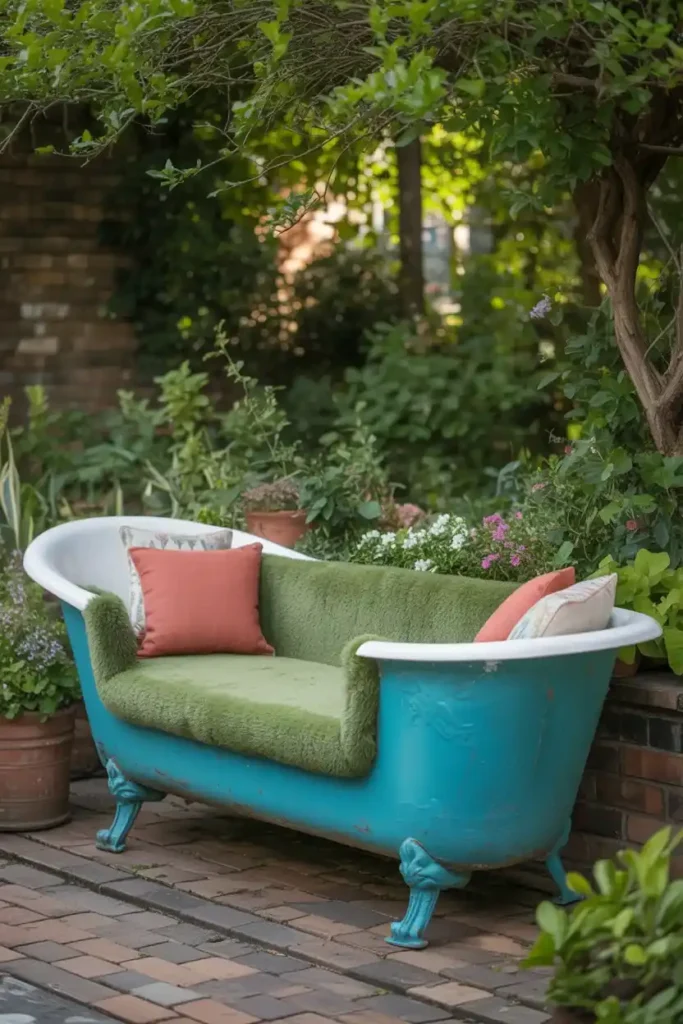 Upcycled Bathtub Sofa