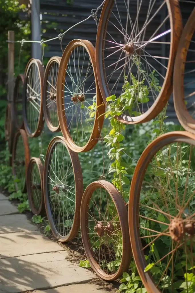 Upcycled Bicycle Wheels
