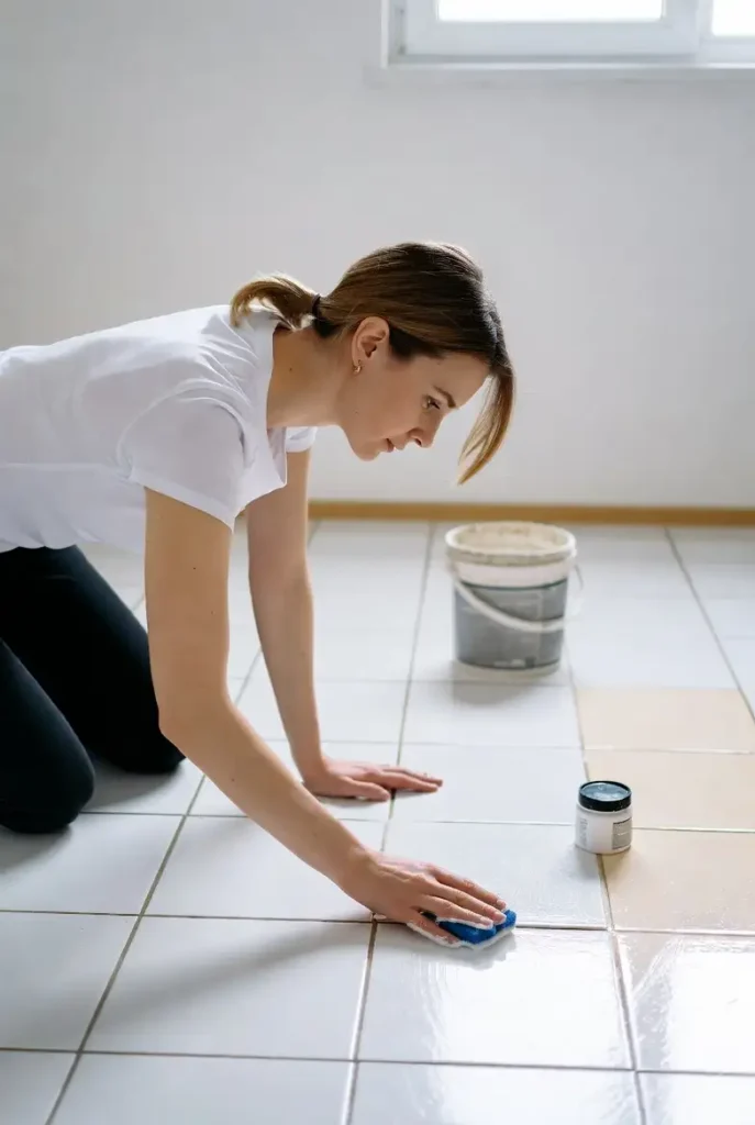 clean grout on tile floors 1