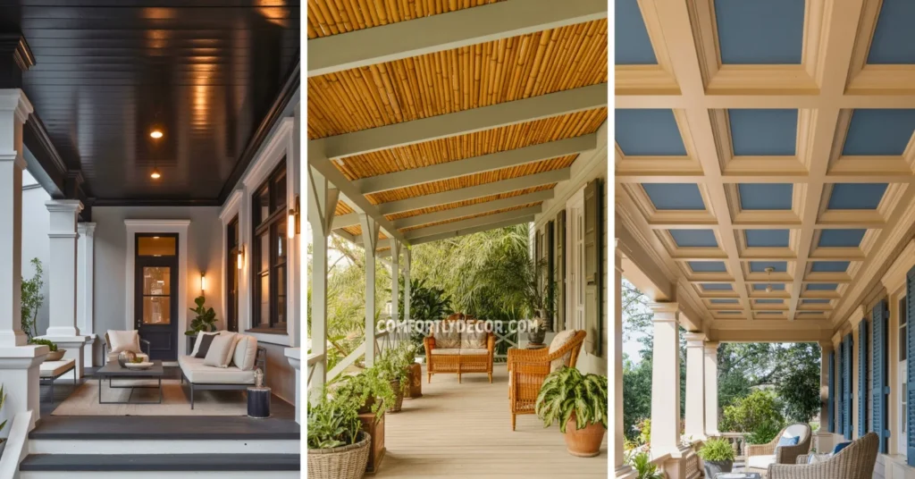 front porch ceiling ideas