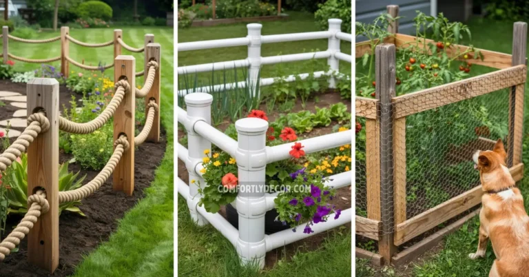 garden fence ideas diy cheap