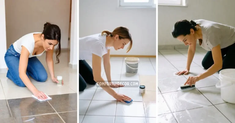 how to clean grout on tile floors