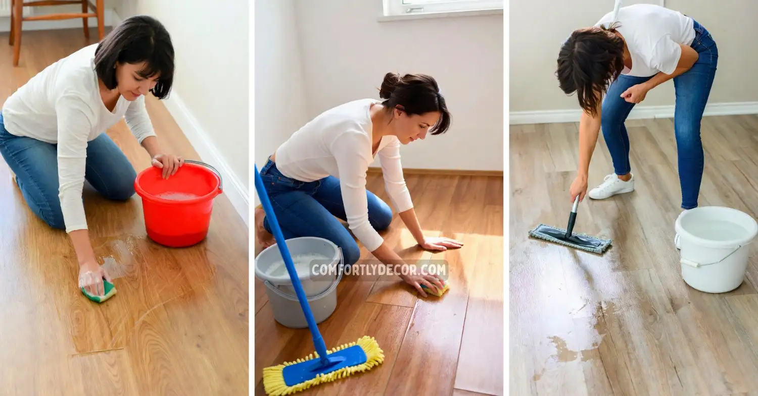 how to clean laminate wood floors