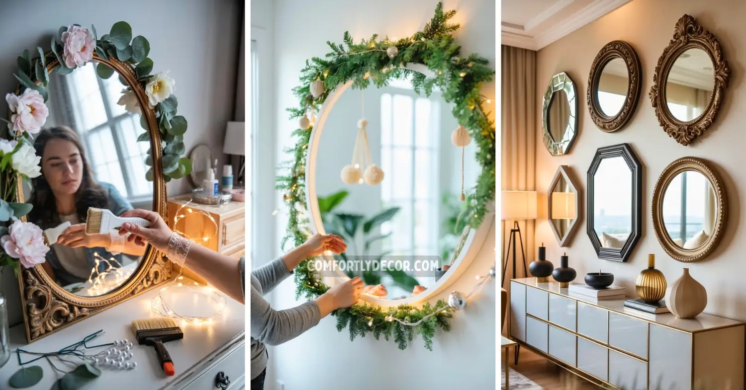 how to decorate a mirror