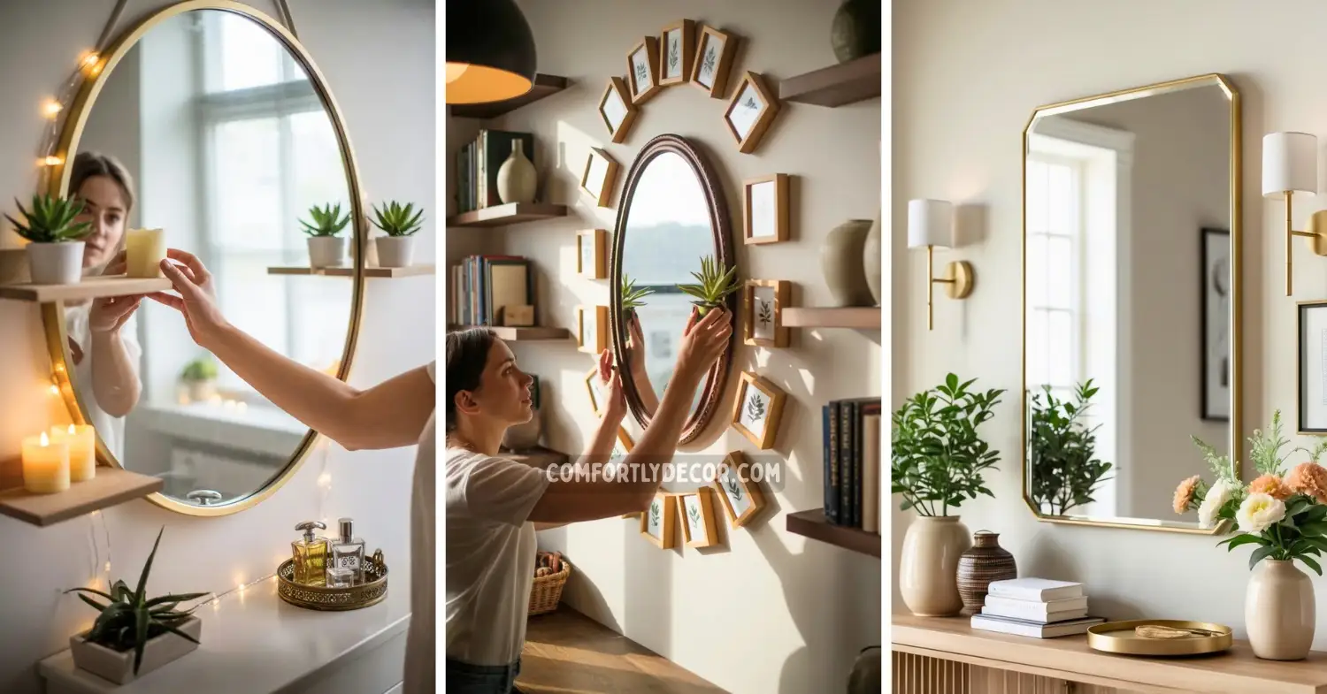 how to decorate around a mirror 3