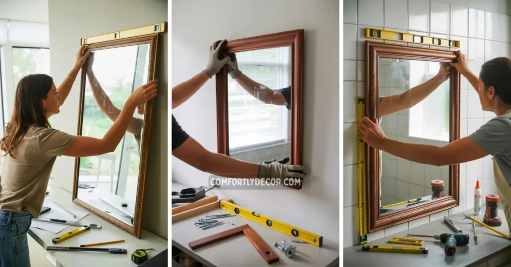 how to frame a mirror