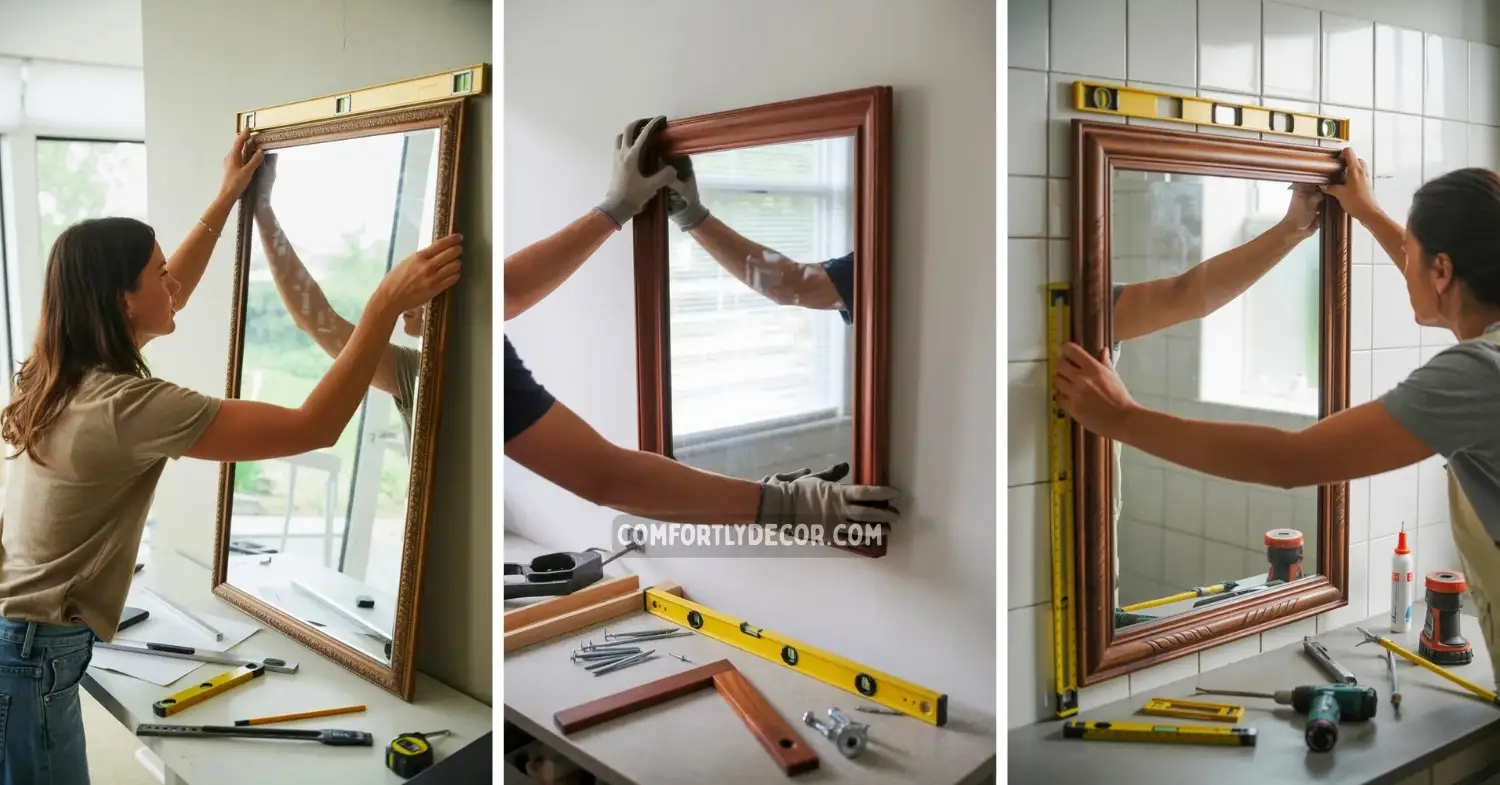 how to frame a mirror