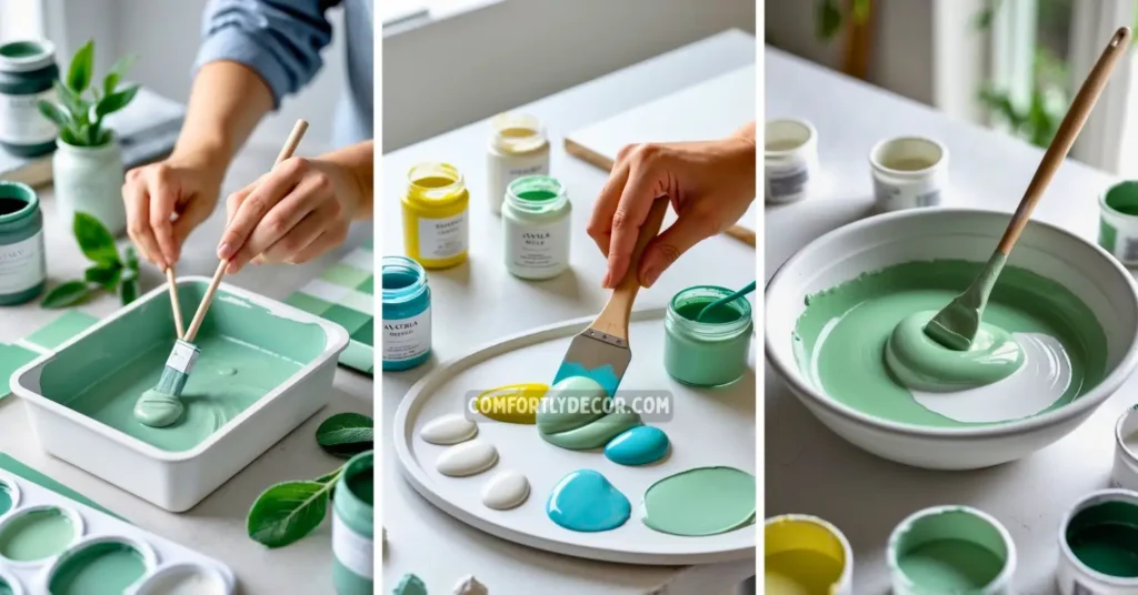 how to make sage green paint