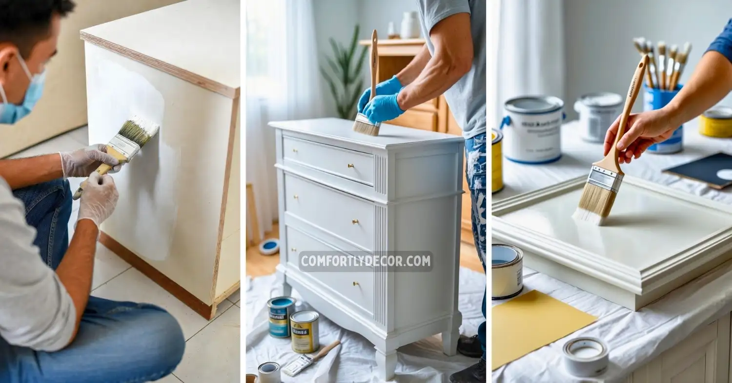 how to paint laminate furniture