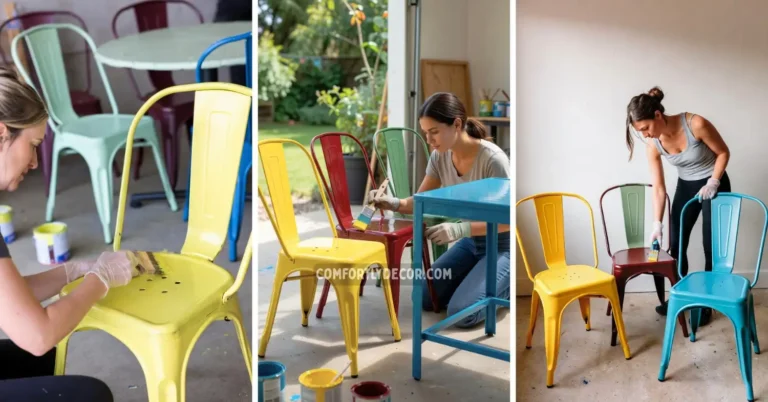 how to paint metal furniture