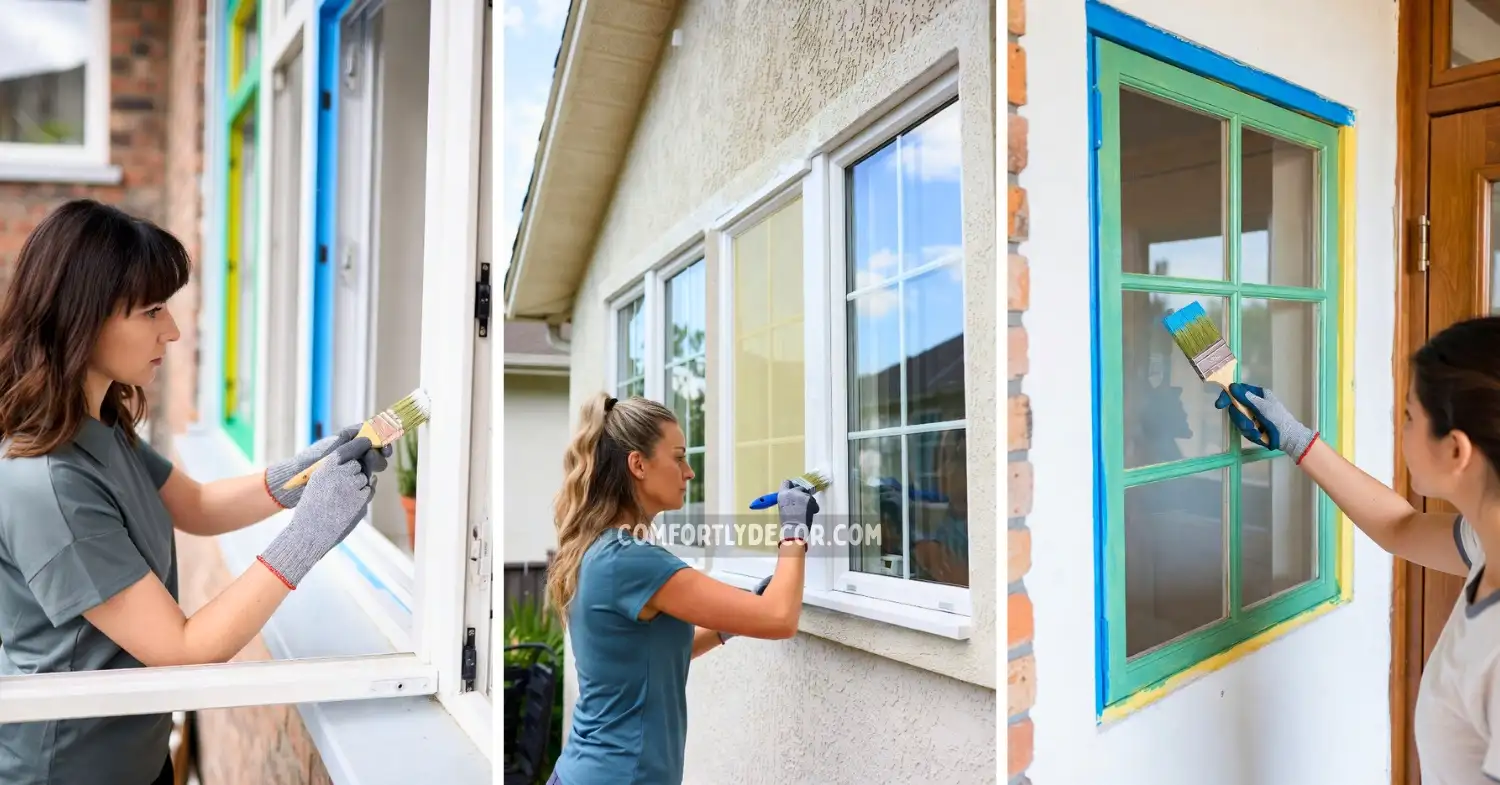 how to paint window frames