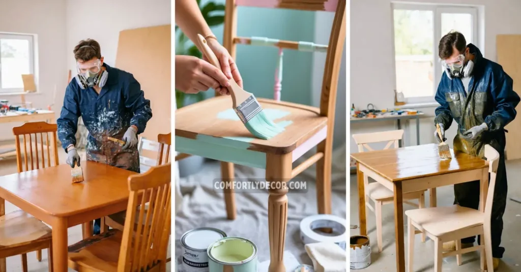 how to paint wood furniture