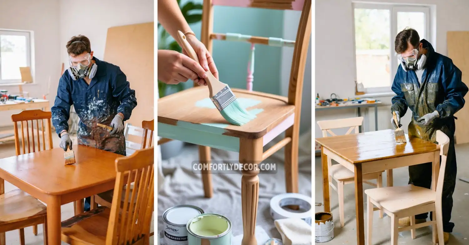 how to paint wood furniture