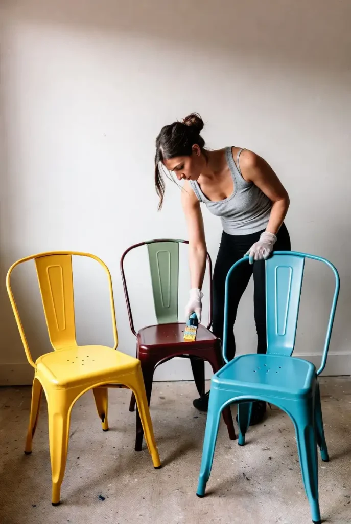 painting metal furniture