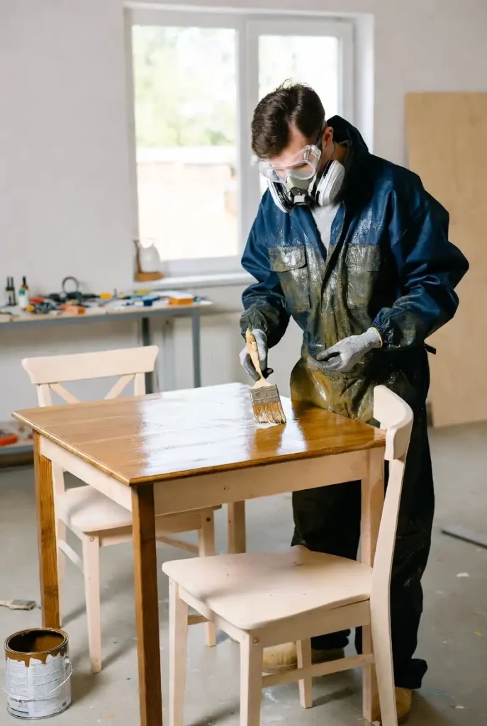 painting wood furniture 1