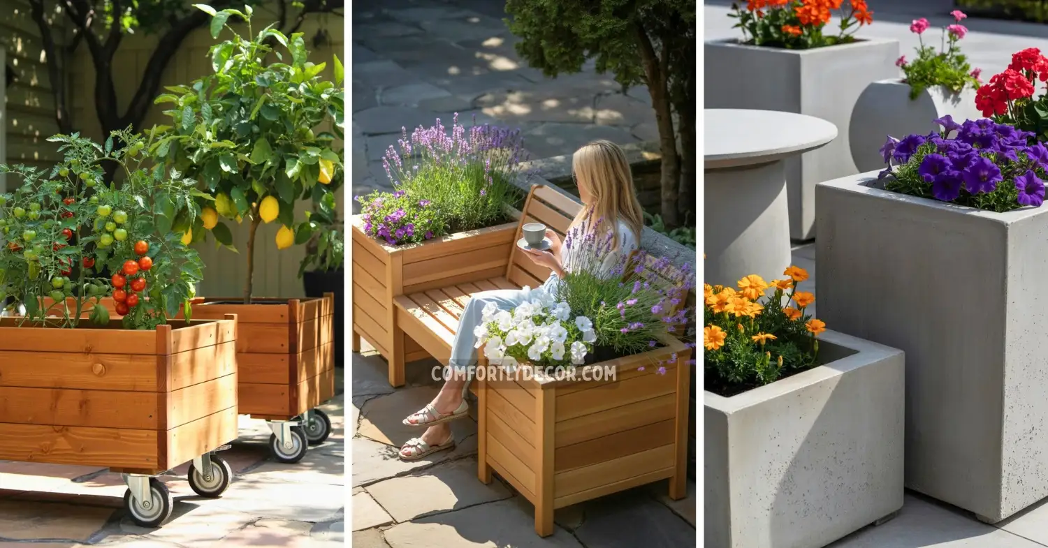 plant box outdoor garden ideas