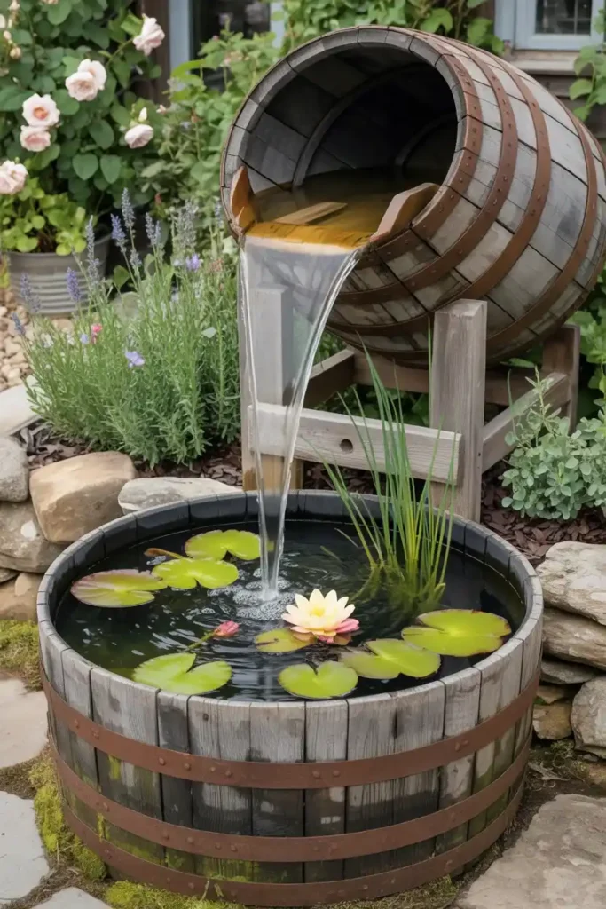 Wine Barrel Two Tier