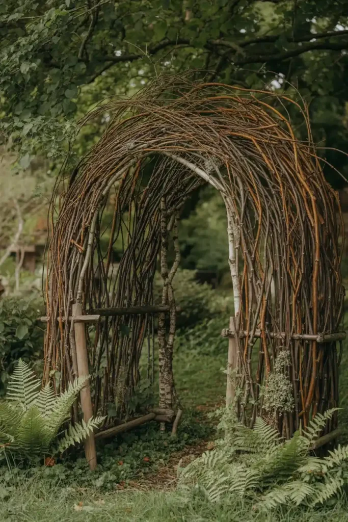 Woven Branch Arbor