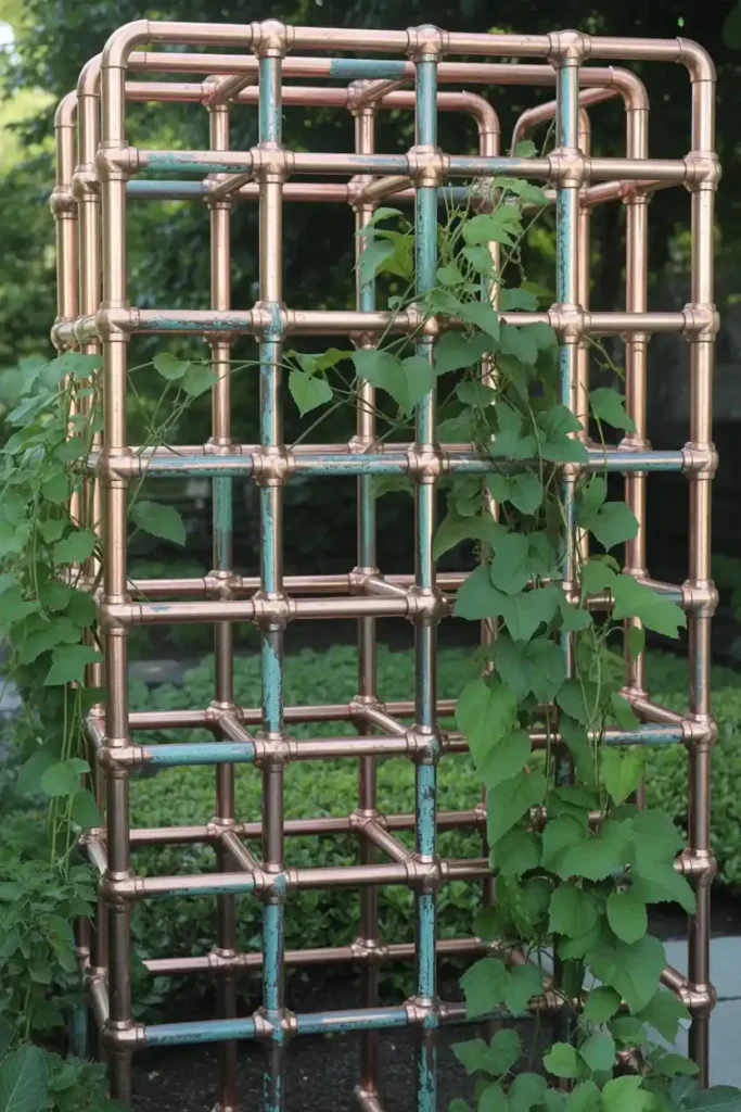 Copper Pipe Industrial Trellis