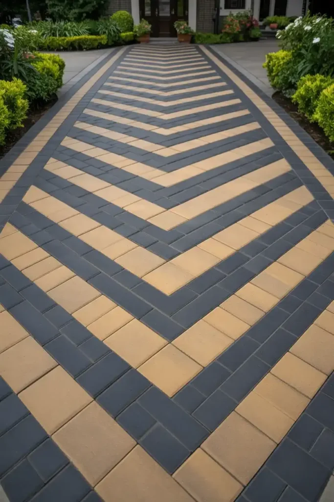 Geometric Patterned Pavers