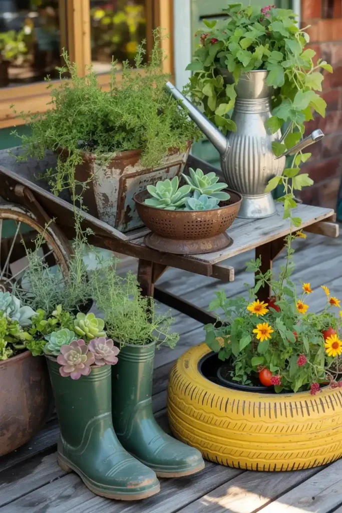 Upcycled Container Garden