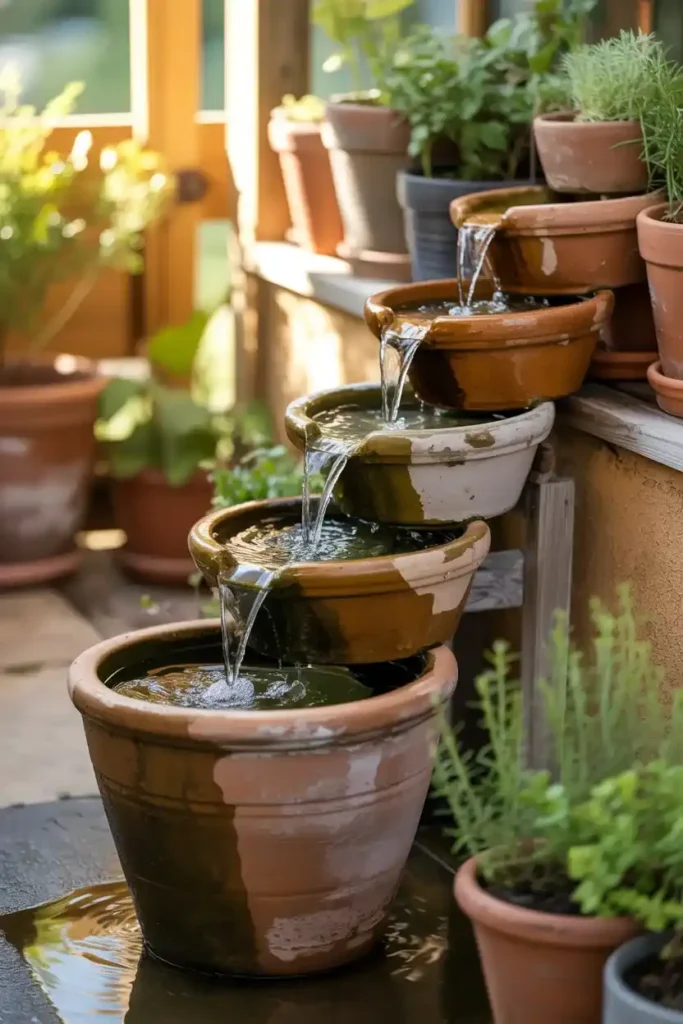 Tiered Terracotta Pots