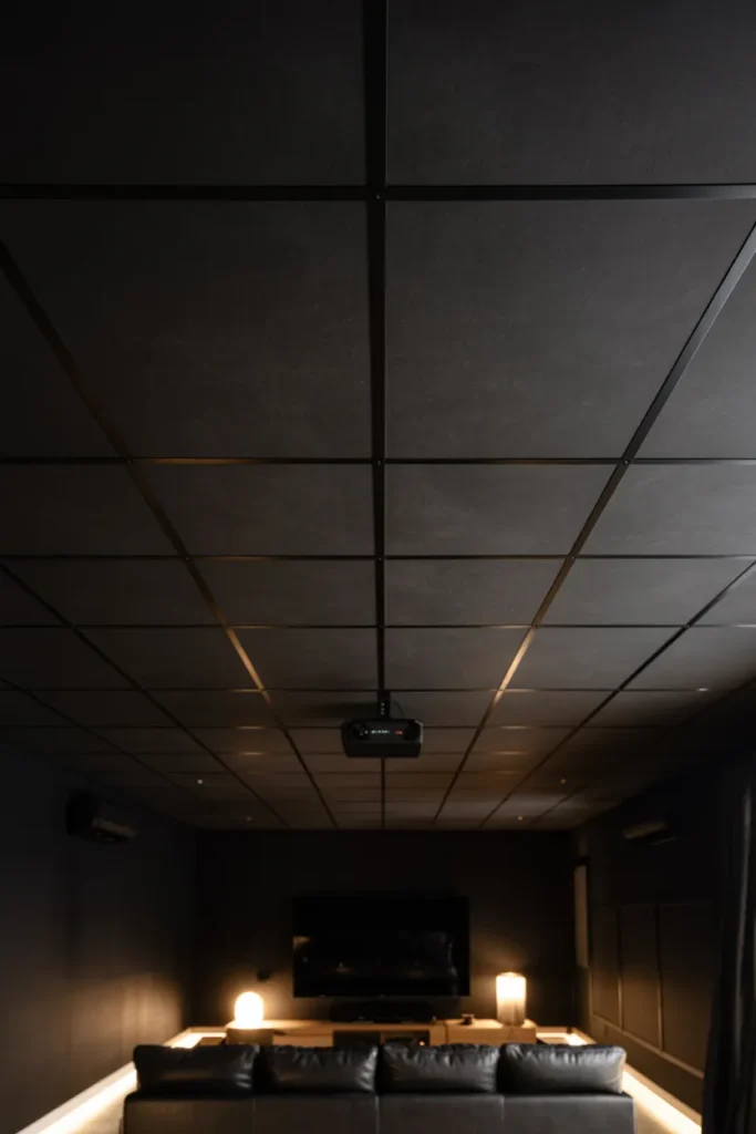 Blacked Out Ceiling