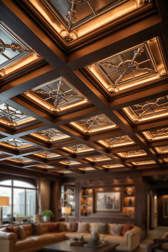 Metallic Tin Tile Inserts