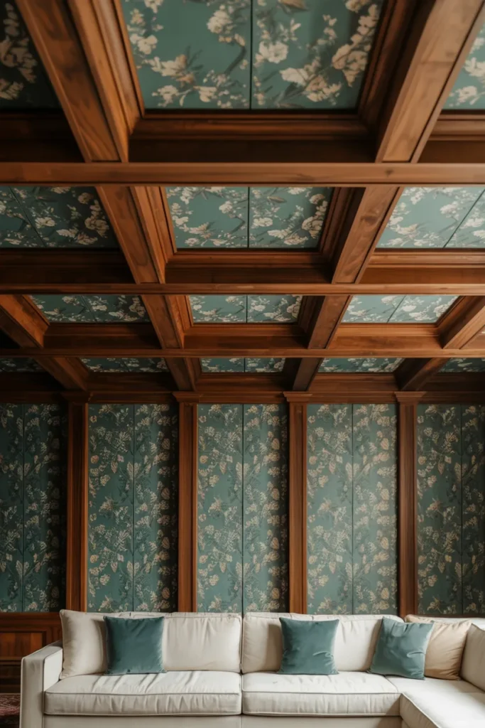 Wallpapered Interior Panels