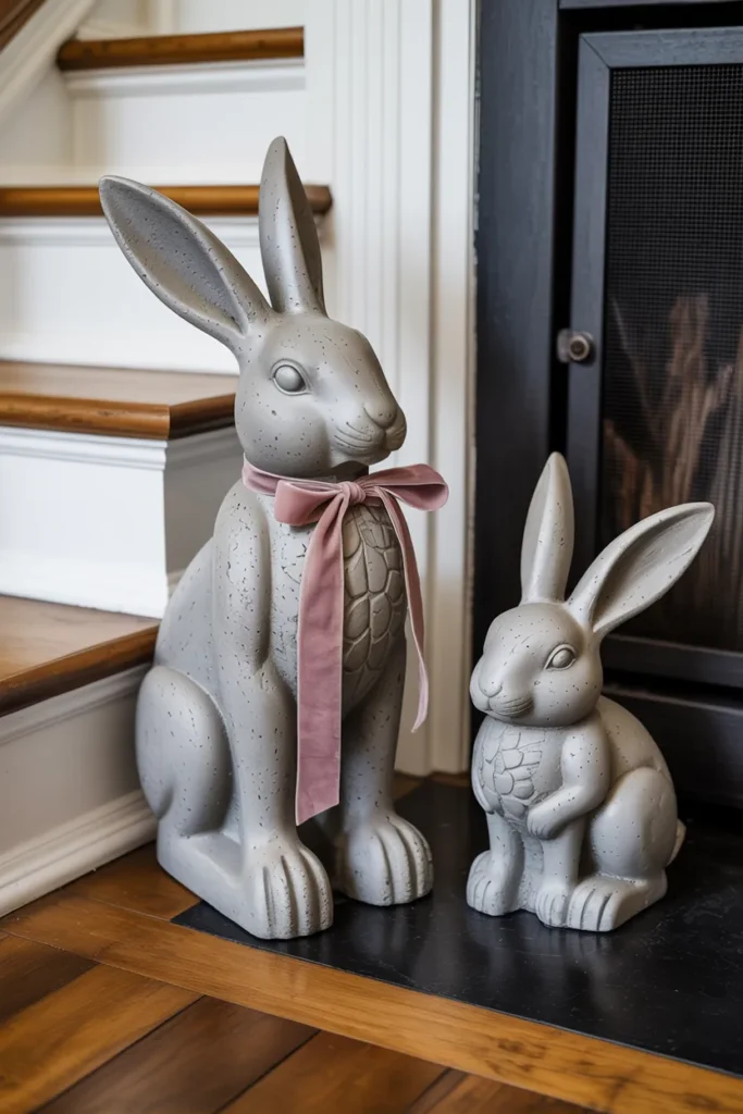 Concrete Rabbit Garden Statues