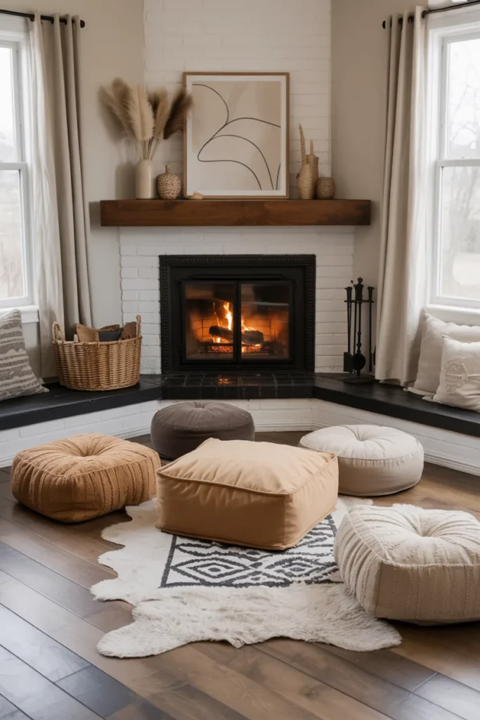 Floor Cushions and Poufs