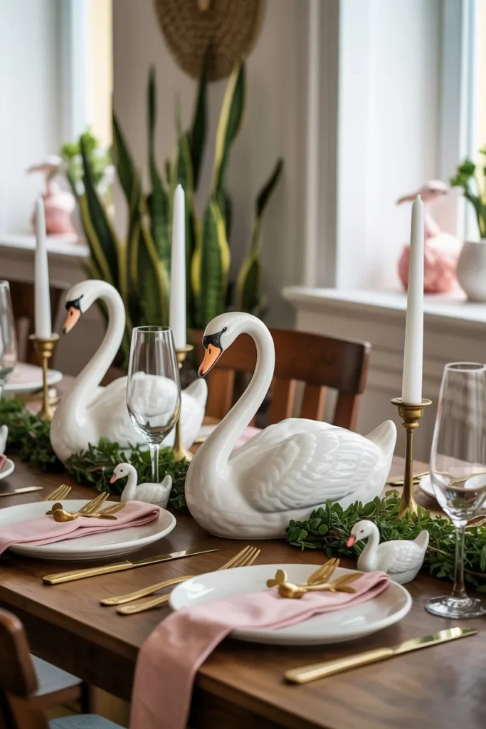 Graceful Swan Motifs