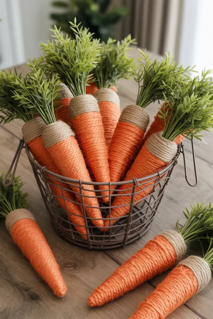 Jute Wrapped Carrots